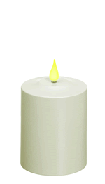 All Weather Flickering LED 4" Pillar Candle