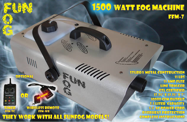Fog Machine - FunFog 1500 Watt Fog Machine - FFM7