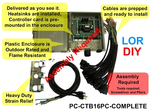LOR PC 16 channel controller partial assembly