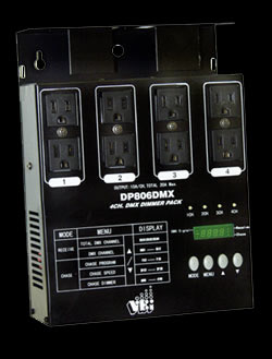 DMX CONTROLLER VEI DP-806 DMX�4-Channel Dimmer Pack