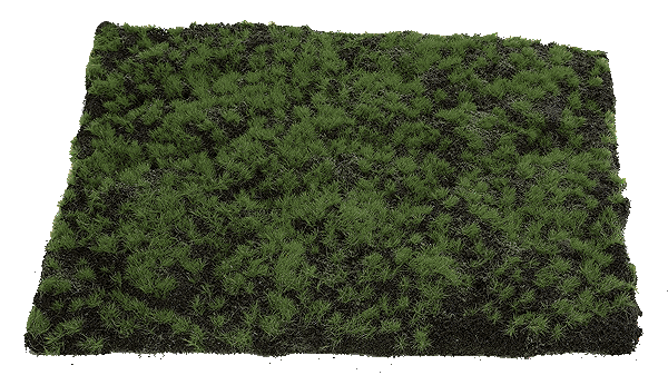 Moss Mat Artificial 12" x 12" Green