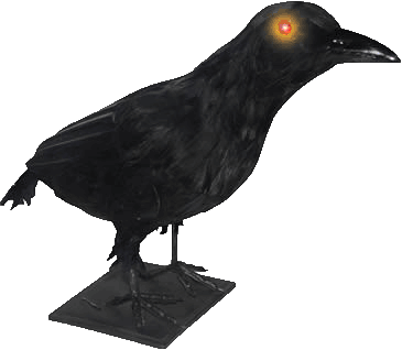 Large Crow with Light up Eyes and Sound
