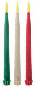 CLASSIC TAPER FLICKERING CANDLE LAMP - 12 INCH