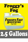 Fog Fluid Froggys Fog Fast Dissipating Juice 2.5 Gallon Fog Juice Fog Solution