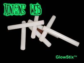 GlowStix Webblaster Cobweb gun Hot Glue Sticks Half Pack