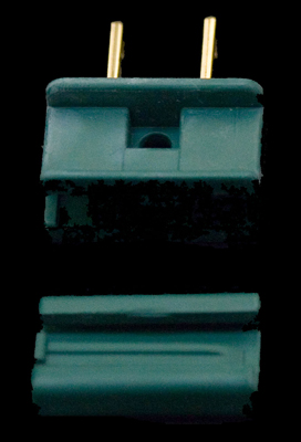 Male Zip Plug - 18/2 - Snap On