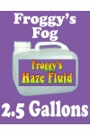 Fog Fluid Froggys Fog Haze Juice 2.5 Gallon Fog Juice Fog Solution