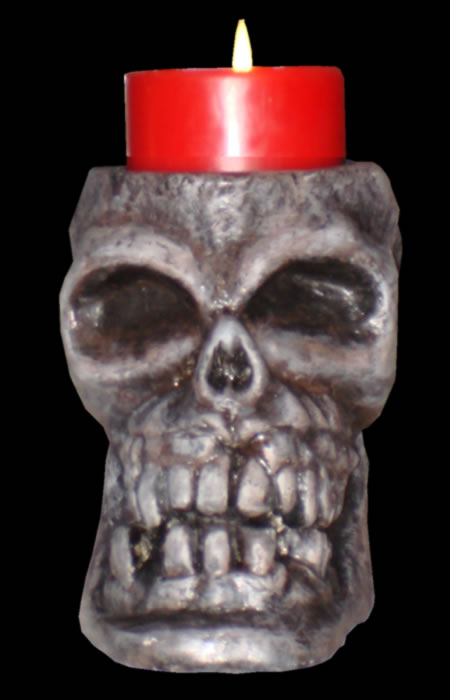Numb Skull Candle Holder