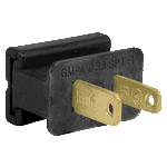 Male Zip Plug - SPT2 - Snap On Black