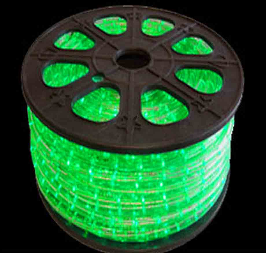 PRESHOW Rope Light Green 50 Meter (164 ft) Spool