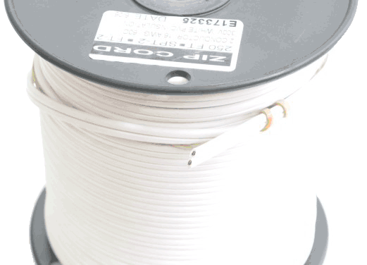 SHOW SPECIAL Zip Wire - 16/2 SPT2 White - By the Foot USA