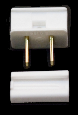 Male Zip Plug - 16/2 & 14/2 - Snap On